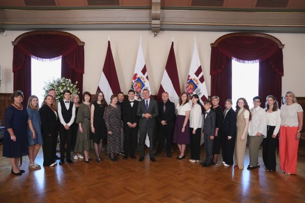 Prize winners of the Latvian History Competition | Photo: Ilmārs Znotiņš/Valsts prezidenta kanceleja