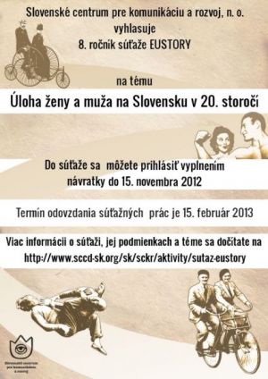 The Role of Women and Men | Slovakian Competition Poster 2012