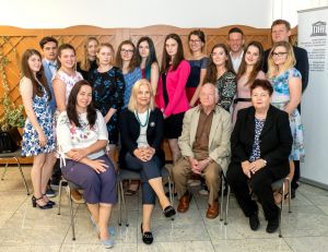 Slovak award winners with parents, teachers, members of jury, and Zuzana Jezerska (front row, second from left) | Photo: private