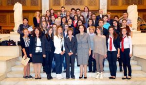 The group of Bulgarian prize winners with the Minister of Education and Science, Rumyana Kolareva | Photo: Values Foundation