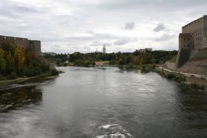 The Narva River, border between Estonia and Russia | Copyright: CBSS Secretariat