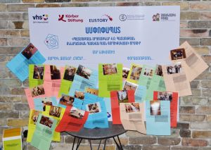 Exhibition of photos, quotes by the prize winning team or interview excerpts from their work | Photo: DVV International Armenia