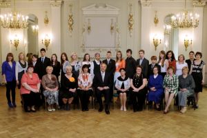 Group photo at the Latvian Award Ceremony