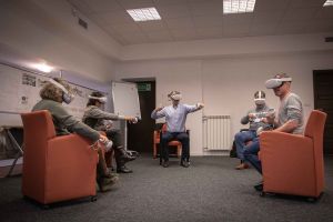 Participants getting first-hand insights into an Israeli virtual reality project | Photo: Daria Krotova