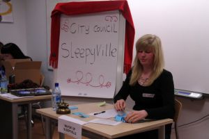 Role play: mayor of Sleepyville | Photo Tina Gotthardt