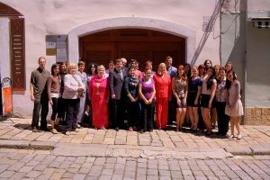 Group photo at award ceremony in Slovakia