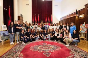 Opening of the exhibition at the Albanian Presidential Office | Photo: IDMC